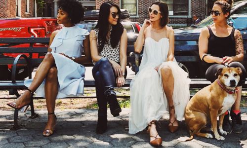 women with different body types sitting together